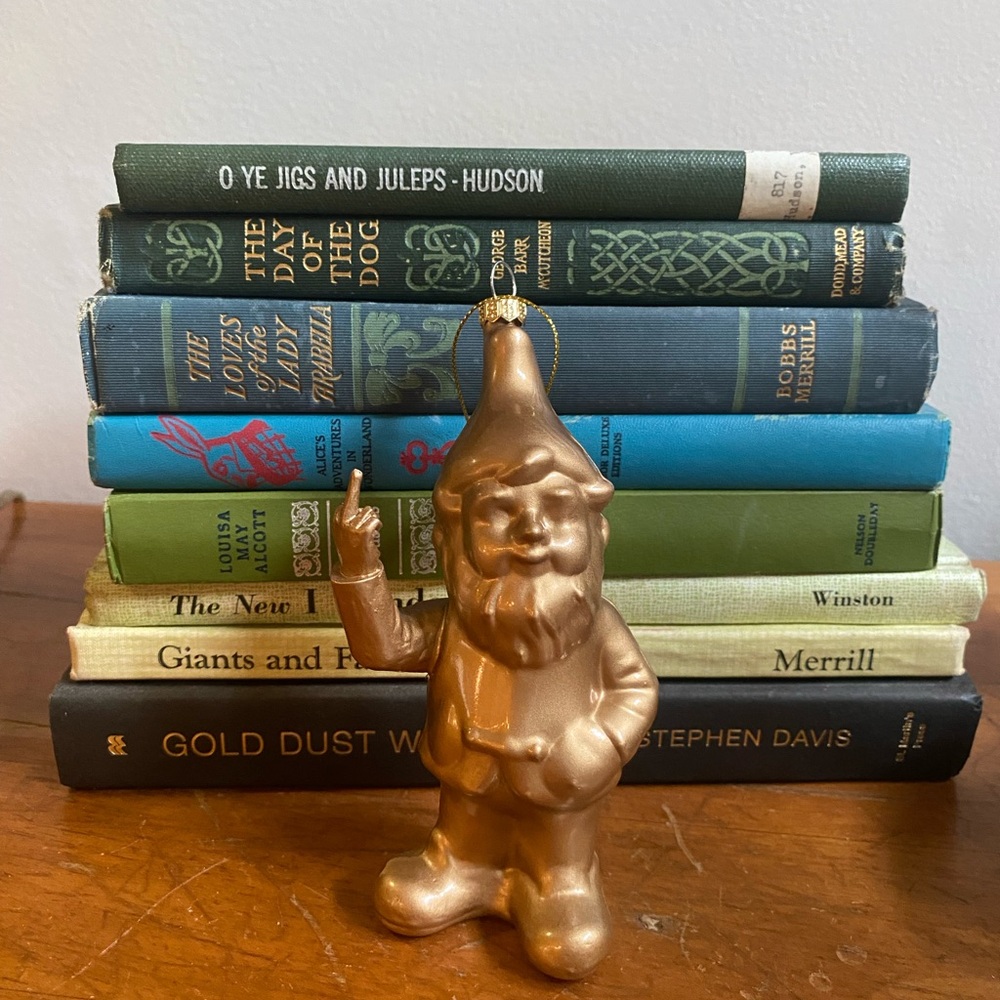 Naughty gnome!